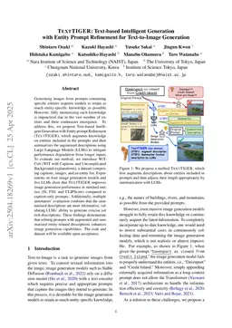 TextTIGER: Text-based Intelligent Generation with Entity Prompt Refinement for Text-to-Image Generation