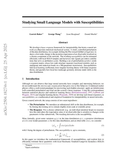 Structural Inference: Interpreting Small Language Models with Susceptibilities