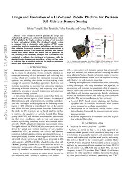 Design and Evaluation of a UGV-Based Robotic Platform for Precision Soil Moisture Remote Sensing