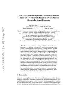 PHEATPRUNER: Interpretable Data-centric Feature Selection for Multivariate Time Series Classification through Persistent Homology