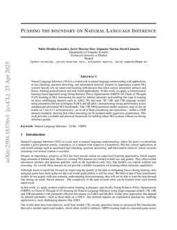 Pushing the boundary on Natural Language Inference