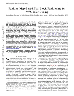 Partition Map-Based Fast Block Partitioning for VVC Inter Coding