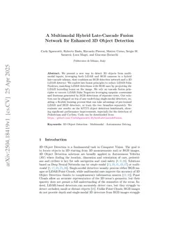 A Multimodal Hybrid Late-Cascade Fusion Network for Enhanced 3D Object Detection