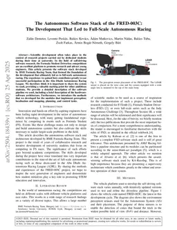 The Autonomous Software Stack of the FRED-003C: The Development That Led to Full-Scale Autonomous Racing