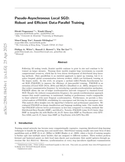 Pseudo-Asynchronous Local SGD: Robust and Efficient Data-Parallel Training