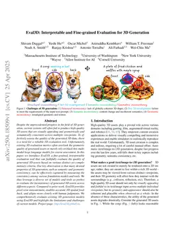 Eval3D: Interpretable and Fine-grained Evaluation for 3D Generation