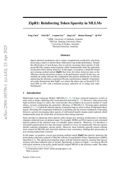 Sparsity Forcing: Reinforcing Token Sparsity of MLLMs