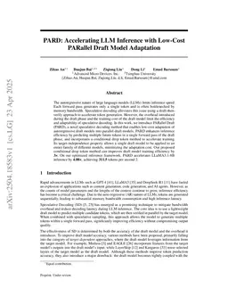 PARD: Accelerating LLM Inference with Low-Cost PARallel Draft Model Adaptation