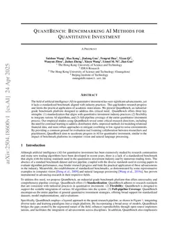 QuantBench: Benchmarking AI Methods for Quantitative Investment
