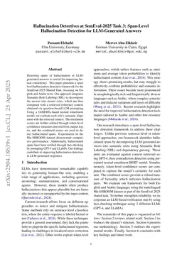 Span-Level Hallucination Detection for LLM-Generated Answers