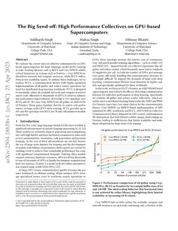 The Big Send-off: High Performance Collectives on GPU-based Supercomputers