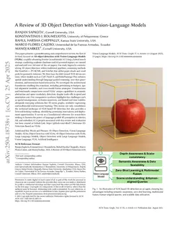 A Review of 3D Object Detection with Vision-Language Models