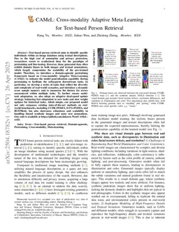 CAMeL: Cross-modality Adaptive Meta-Learning for Text-based Person Retrieval