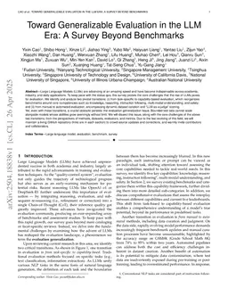 Toward Generalizable Evaluation in the LLM Era: A Survey Beyond Benchmarks