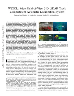 WLTCL: Wide Field-of-View 3-D LiDAR Truck Compartment Automatic Localization System