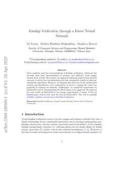 Kinship Verification through a Forest Neural Network