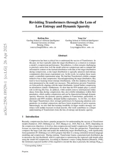 Revisiting Transformers through the Lens of Low Entropy and Dynamic Sparsity