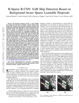 R-Sparse R-CNN: SAR Ship Detection Based on Background-Aware Sparse Learnable Proposals