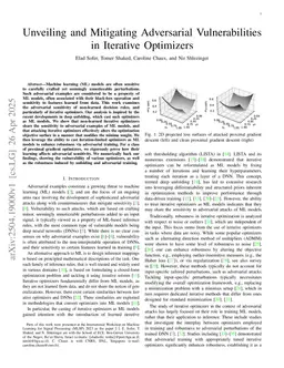 Unveiling and Mitigating Adversarial Vulnerabilities in Iterative Optimizers