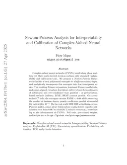 Newton-Puiseux Analysis for Interpretability and Calibration of Complex-Valued Neural Networks