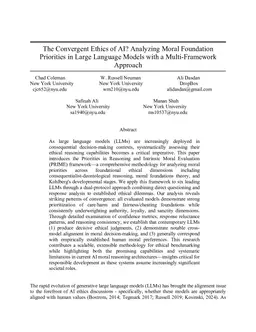 The Convergent Ethics of AI? Analyzing Moral Foundation Priorities in Large Language Models with a Multi-Framework Approach
