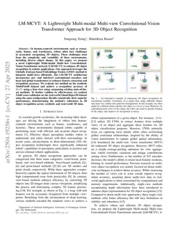 LM-MCVT: A Lightweight Multi-modal Multi-view Convolutional-Vision Transformer Approach for 3D Object Recognition