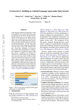 AndroidGen: Building an Android Language Agent under Data Scarcity