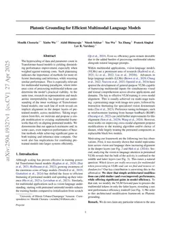 DeepInsert: Early Layer Bypass for Efficient and Performant Multimodal Understanding