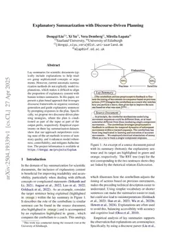 Explanatory Summarization with Discourse-Driven Planning