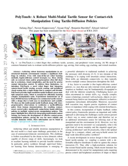 PolyTouch: A Robust Multi-Modal Tactile Sensor for Contact-rich Manipulation Using Tactile-Diffusion Policies