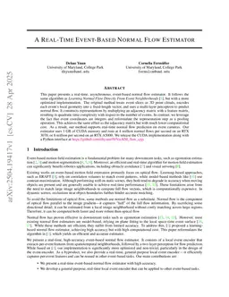 A Real-Time Event-Based Normal Flow Estimator