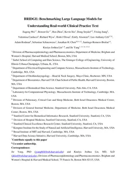 BRIDGE: Benchmarking Large Language Models for Understanding Real-world Clinical Practice Text