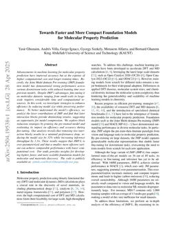 Towards Faster and More Compact Foundation Models for Molecular Property Prediction