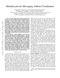 Metadata-private Messaging without Coordination