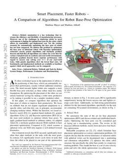 Smart Placement, Faster Robots -- A Comparison of Algorithms for Robot Base-Pose Optimization
