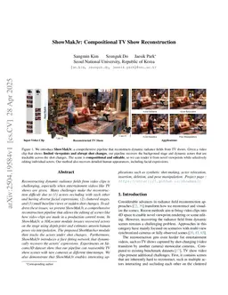 ShowMak3r: Compositional TV Show Reconstruction