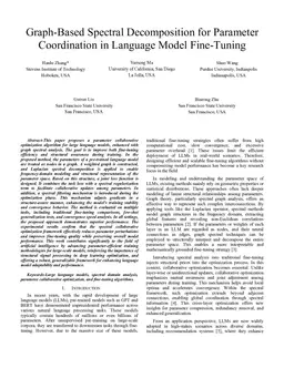 Graph-Based Spectral Decomposition for Parameter Coordination in Language Model Fine-Tuning