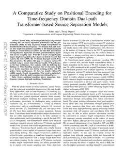 A Comparative Study on Positional Encoding for Time-frequency Domain Dual-path Transformer-based Source Separation Models