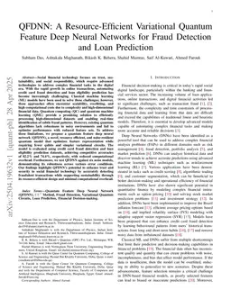 QFDNN: A Resource-Efficient Variational Quantum Feature Deep Neural Networks for Fraud Detection and Loan Prediction