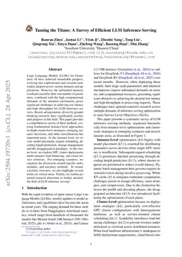 Taming the Titans: A Survey of Efficient LLM Inference Serving