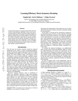 Learning Efficiency Meets Symmetry Breaking
