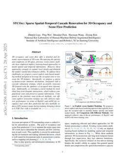 STCOcc: Sparse Spatial-Temporal Cascade Renovation for 3D Occupancy and Scene Flow Prediction