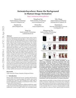 AnimateAnywhere: Rouse the Background in Human Image Animation