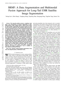SRMF: A Data Augmentation and Multimodal Fusion Approach for Long-Tail UHR Satellite Image Segmentation