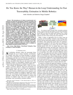 Do You Know the Way? Human-in-the-Loop Understanding for Fast Traversability Estimation in Mobile Robotics