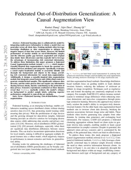 Federated Out-of-Distribution Generalization: A Causal Augmentation View