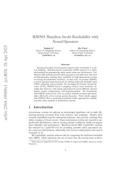 HJRNO: Hamilton-Jacobi Reachability with Neural Operators