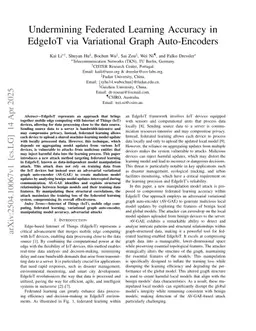 Undermining Federated Learning Accuracy in EdgeIoT via Variational Graph Auto-Encoders