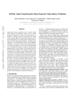 DTFSal: Audio-Visual Dynamic Token Fusion for Video Saliency Prediction