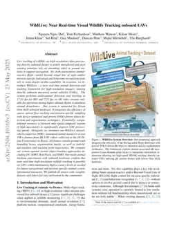 WildLive: Near Real-time Visual Wildlife Tracking onboard UAVs